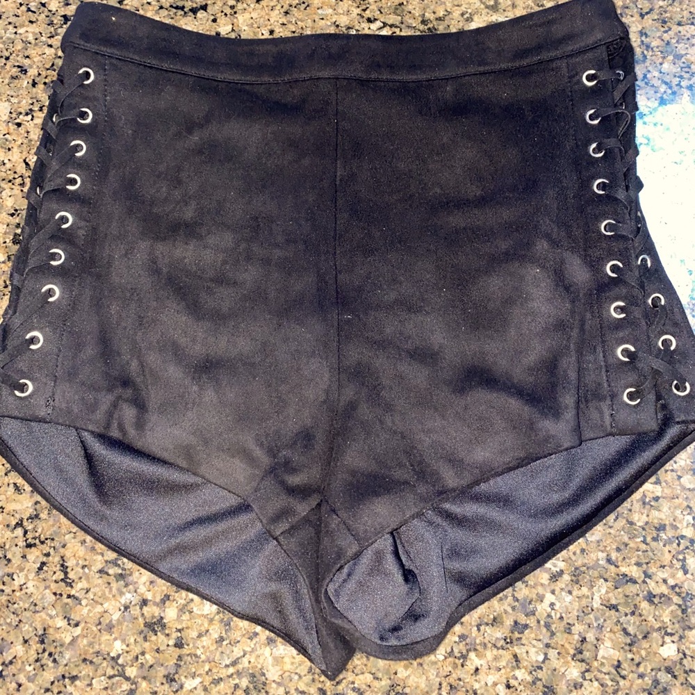 Black suede shorts (Forever 21)